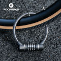(Preorder) Rockbros Portable Bicycle Password Lock Durable Steel Cable Mountain Bike Highway Lock Waterproof Anti-theft Compact Convenient  စက်ဘီးသော့. 