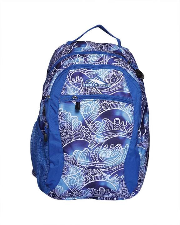 High Sierra Curve Backpack - High Tide/Vivid Blue