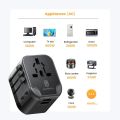ASOMETECH International Travel Adapter USB Charger 2 USB and 2 Type C Port All-in-one Wall Charger for US EU UK AUS Travel. 