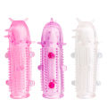 ဂေါ်လီပါအစွပ်ပြည့် 6 Ball Crystal soft silicone Penis enlarger sleeve (Code : M-464). 