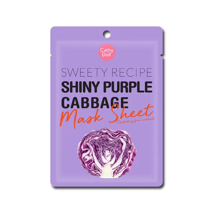 Cathy%20Doll%20Sweety%20Recipe%20-%20Shiny%20Purple%20Cabbage%20Mask%20Sheet%20(25g)%20x%205%20-%20Image%203