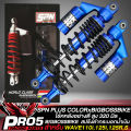 (Preorder) SPN PLUS COLOR rear shock absorber for WAVE110i, 125R, S, X, and all Wave models, 335 mm height. SPNxBIGBOSSBIKE, 100% authentic, black spring/blue cylinder.. 