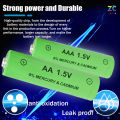 100% Original Rechargeable Battery 1.5V Alkaline AA AAA Battery Double Pow and Charger. 