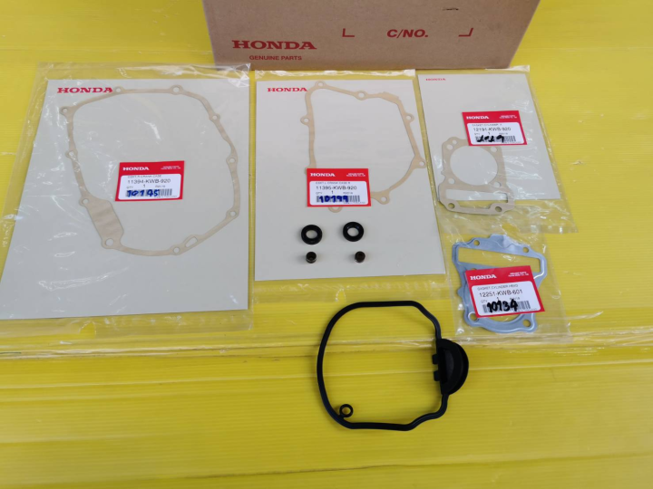 (Preorder) Wave 110i, CZi, Dream Super Cup engine gasket, genuine Yamaha, 9 pieces as shown (free shipping, cash on delivery available).