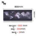 ကမ္ဘာ့မြေပုံ mouse pad အကြီး Large World Mousepad 800 x 300 x 2 mm , 600 x 300 x 2mm. 