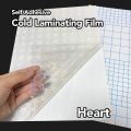 Cold Laminating Self Adhesive Film | A4 Heart | 10 Sheet | Photo Protect Waterproof Plastic Film | Photo Top Sticker Sheet Transparent Surface. 