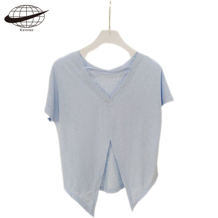 (Preorder)%20Kai%20Si%20Ke%20Women's%20T-shirt,%20Yoga%20T-shirt,%20Pilates%20Training%20Clothes,%20Breathable,%20Thin,%20Summer,%20Women's%20Short-Sleeved%20Shirt%20-%20Image%205