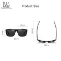 LouisWill Men Sunglasses Polarized Classical Fashion Glasses UV400 Sunglasses Outdoor Activities Sports Sunglasses Driving Fishing Racing Eyewear Non-slip PC Temples Sun Glasses. 