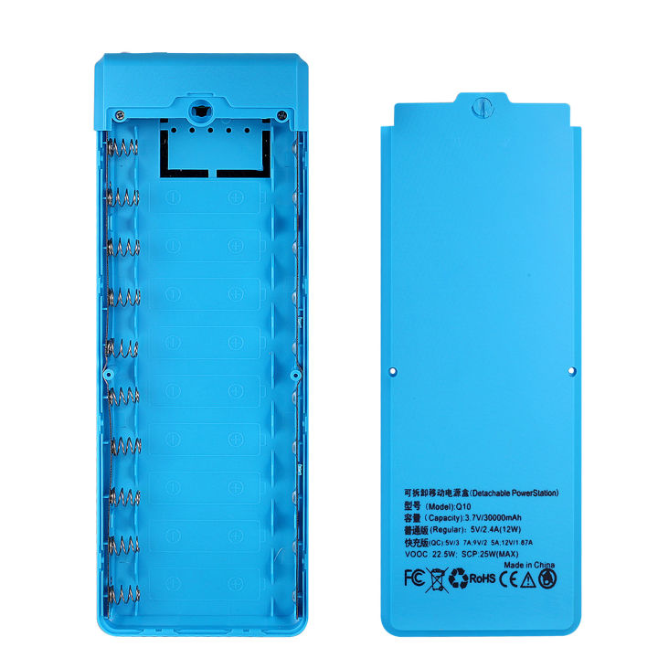 10*18650%20Quick%20Charge%20DIY%20Mobile%20Power%20bank%20Shell%20Kit%20With%20LED%20Light%20No%20Soldering%20Battery%20Storage%20Boxes%20(no%20battery,%20no%20charging%20cable)%20-%20Image%203