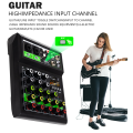 (Preorder) SHALANRA M4S PRO Professional 4-Channel Mini Mixer with Built-in UHF Wireless Microphone (2 ranges, 100M handheld range), Supports Bluetooth/USB/MP3/PC playback and home/car recording.. 