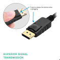 DP to HDMI Adapter Converter 4K 1080P Male to Female DisplayPort to HDMI-Compatible Video Audio Adapter Cable for PC TV Laptop. 