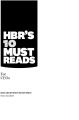 Ebook - HBR's 10 Must Reads for CEOs. 