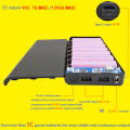 Durable Dual USB Output DIY 20000mah 7x18650 Battery Case DC Output 9V/12V Plastic Charging Box Non-removable Power Bank Shell(without batteries). 