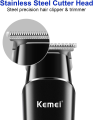 KEMEI Black Hair Clippers for Men, Electric Cordless Clippers for Hair Cutting, Professional Barber Clippers, USB Rechargeable Wireless Haircut Clippers km-1115. 