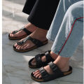 (Preorder) Souta vintage sandals, Biker style, all black models အမျိုးသား/သမီးစီး ကွင်းထိုးဖိနပ်. 
