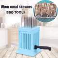 Hot BBQ 49 Holes Meat Skewer Kebab Maker Box Machine Beef Meat Maker Meat Kabobs Maker For BBQ Barbecue Skewer Kitchen Accessory (Idea Shop). 