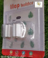 နံရံကပ် တံမြက်စည်းချိတ်တံ ၁ခုချိတ် Adhesive Mop Holder 1 hook. 