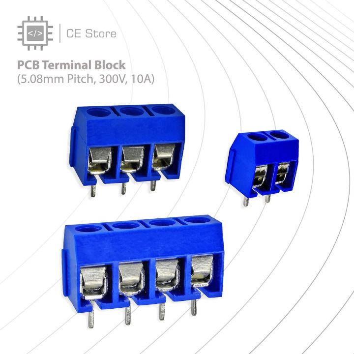 PCB Terminal Block (5.08mm Pitch, 300V, 10A) - CE Store