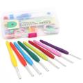 16 Size Crochet Set 57 Pin Knitting Multicolor Hooks Needle Yarn Tool. 