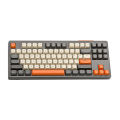 M87 Bluetooth-Compatible Gaming Keyboard 87 Keys Wireless Keyboard Dual Mode 2.4G and BT. 