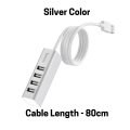 Hoco HB1 multi USB Hub 2.0 x 4 ports USB interface. 