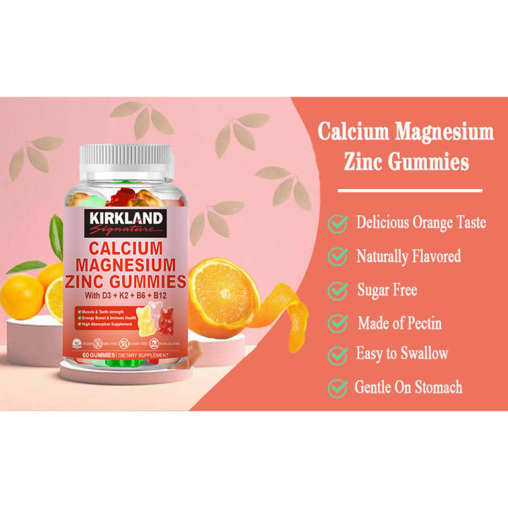 (Preorder)KIRKLAND%20Calcium%20Magnesium%20Zinc%20Gummies%20-%20Helps%20Strengthen%20Bones%20and%20Teeth,%20Muscles,%20and%20Immunity%20-%20Image%205