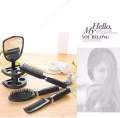 Stand ပါ မှန်ခေါင်းဘီးစုံ Hair Brush. 