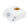 220V E27 LED Lamp Base Holder Human Body Induction Infrared Motion Sensor With Light Control Switch Bulb Socket Adapter. 