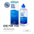 Renu Fresh Contact Solution, 120ml (မျက်ကပ်မှန်ဆေးရည်). 