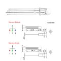 5pcs RGB LED Common Cathode Tri-Color. 