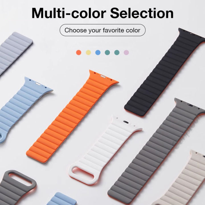 (Preorder)Sanptoch%20Magnetic%20Wristband%20Compatible%20with%20Apple%2049,46,44,41,40,38mm%20Wearable%20Strap%20for%20IWatch%20Magnetic%20Soft%20Silicone%20Wristband%20Loop%2010%209%208%207%206%205%204%203%202%201%20-%20Image%209