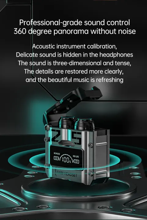 M25%20Wireless%20Bluetooth%205.2%20Magnetic%20Hatch%20Metal%20Mechanical%20Style%20Dual%20Ear%20Digital%20Display%20In%20Ear%20Sport%20Bluetooth%20-%20Image%204