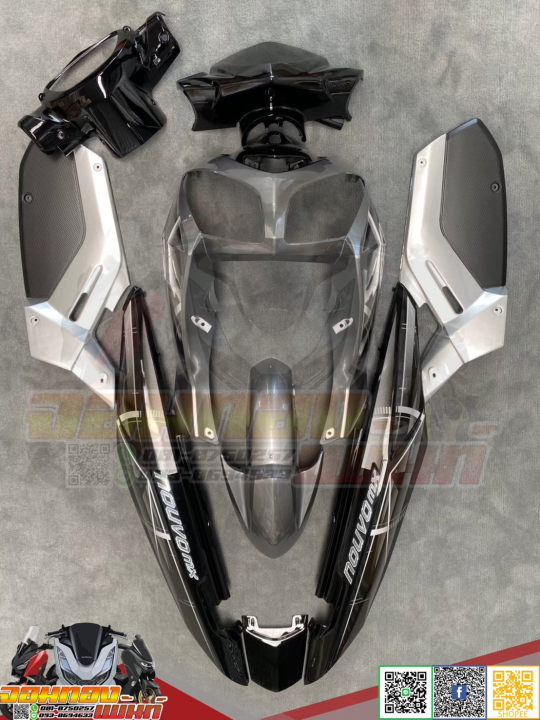 (Preorder) Yamaha NOUVO MX Gray and Black Paint Job, Authentic 2K Paint Job