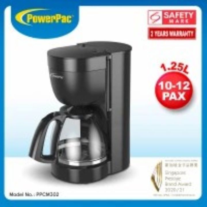 PowerPac1.25L Coffee Maker with Drip Style Coffee Machine (PPCM302)