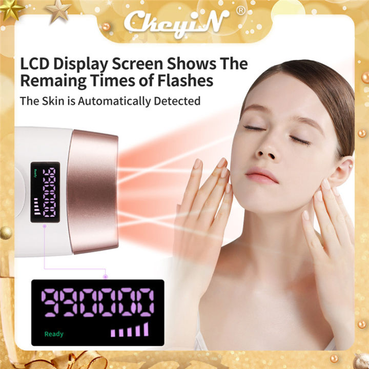 Ckeyin 990,000 Flashes IPL Permanent Hair Removal Device, Professional Laser Hair Epilator, Painless Hair Remover and Skin Rejuvenation Beauty Device MT097