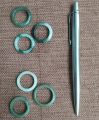 Jade finger ring 3 pcs set, ကျောက်စိမ်းလက်စွပ် ၃ ကွင်း. 