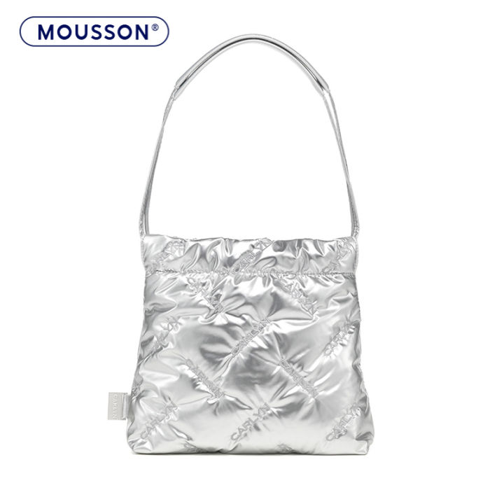 (Preorder)MOUSSON SMTING Korean Cloud Embroidery Cross-body Bag Space Cotton Cloth Bag အမျိုးသမီးလက်ကိုင်အိတ်