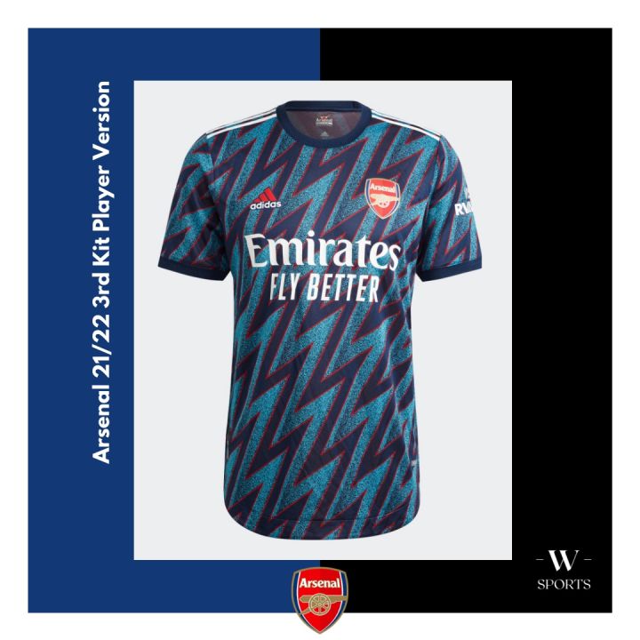 Arsenal 21/22 3rd Kit - Player Version | Shop.com.mm