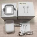 I9S-TWS Airpod + Silicon Charging Box Protector and Hook Wireless Earbuds. 