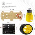 4WD Smart Car Chassis Kit (Acrylic Frame) CE Store. 