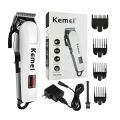 Kemei KM-809A Professional Hair Clipper LCD Display Household Rechargeable Trimmer Haircut Clipper Cutter Styling Tool. 