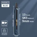 Deli Nusign Mini Utility Knife Pocket Knifes | 9mm Metal Blades | Pocket Knife Self-Locking | Retractable Box Cutter | Office School Stationery Supplies. 