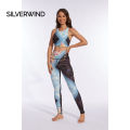 (Preorder) High-Waisted Leggings with Floral Appliques, Designer Design, Running, Fitness, and Outdoor Gym Wear, Comfortable and Casual, Elasticated Waistband, Breathable, Summer Pants, Stretch Fabric with Unique Pattern. 