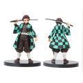 Anime  Kimetsu no Yaiba Tanjiro Nezuko Mouhira Inosuke Kazuma Zenitsu hand-made office model toy ကလေးကစားစရာအရုပ် (Preorder). 