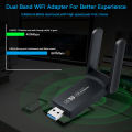 WiFi USB 3.0 Adapter 1300Mbps BT 4.2 Dual-Band 2.4GHz&5GHz Wifi Usb Network Card Wireless Receiver. 
