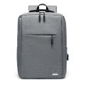 (Preorder) Slim laptop backpack, business bag, men's quality golf backpack with USB port, 14-inch work compartment, lightweight travel backpack, gray color.. 