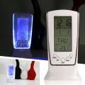 Digital Alarm Clock with Blue Back light Electronic Calendar Thermometer. 