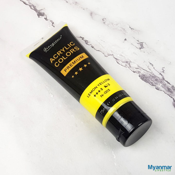 Medium Yellow -  75ml - Acrylic Paint - Giorgione