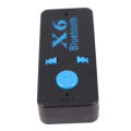 Car Bluetooth audio receiver Bluetooth hands-free calling X6 Bluetooth adapter can be inserted TF card portable playback. 