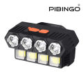 Eight lights high capacity rechargeable strong headlight. 